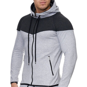 Conjunto Deportivo de 2 Piezas para Hombre, Invierno, Casual, Estampado Sólido, con Capucha y Cordón Ajustable, Logotipo Personalizable, 100% Algodón, Alta Calidad - Product Image 4