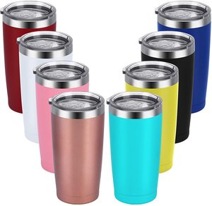 600ML <span class=keywords><strong>Vaso</strong></span> Térmico de Acero Inoxidable con Tapa Hermética Termo <span class=keywords><strong>para</strong></span> Café con 2 Popotes y Limpiador - Product Image 3