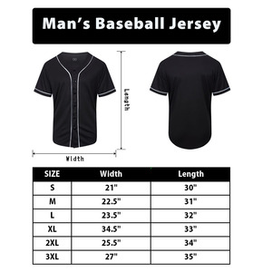 Camisas lisas de béisbol con impresión personalizada al por mayor, camiseta de béisbol azul para hombre con sublimación, camiseta de béisbol barata - Product Image 6