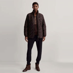 Veste matelassée en toile tendance pour femmes, respirante, à fermeture éclair, pour l'hiver, confortable et durable - Product Image 1