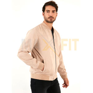 เสื้อแจ็กเก็ตนักบินสำหรับผู้ชายเสื้อผ้าทรงสลิมฟิต2025 2025ใส่สบายงานตามสั่ง - Product Image 4