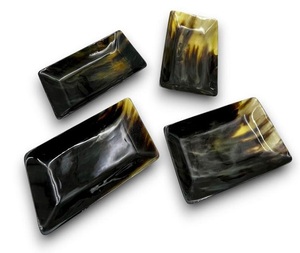 Promoción Ensaladera de cuerno de búfalo de alta calidad Bandeja de servicio decorativa pulida Bandeja de cuerno natural al por mayor de f s i - Product Image 1