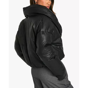 Veste parka d'hiver pour femmes OEM manteau bouffant tricoté respirant et durable vêtements épais broderie en coton/diamant - Product Image 6