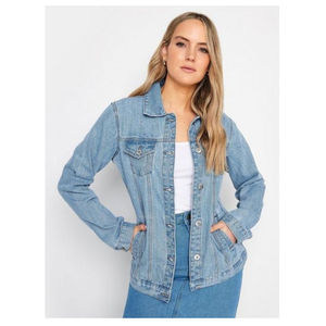 แจ็กเก็ตยีนส์แขนยาวของผู้หญิงเสื้อแจ็คเก็ตผ้าฝ้ายระบายอากาศใส่สบายทันสมัย - Product Image 3