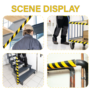 Protecteur d'aide au stationnement de <span class=keywords><strong>garage</strong></span> automobile Protecteur de bord mural anti-rayures avec pare-chocs d'angle d'avertissement en caoutchouc mousse PU durable - Product Image 4