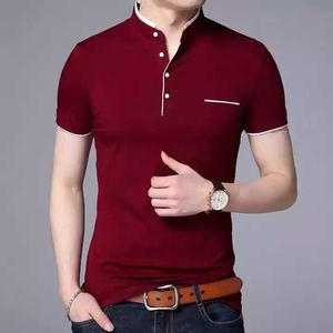 Men's Premium Quality Solid Spandex/<b>Polyester</b> Eco-Friendly for <b>Shirt</b> Casual Short Sleeve Wholesale Factory Customizable - Product Image 3