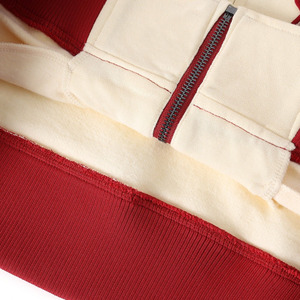 Veste de survêtement en molleton personnalisée Kapa Alpha Psi rouge et blanc |   Veste Athlétique Grecque avec Logos Brodés - Product Image 6