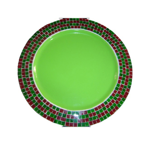 Kitchen Platters Catering Server Dinner Ware <b>Charger</b> <b>Plates</b> Metal <b>Charger</b> <b>Plates</b> Mosaic Design Dinning Table Serving Utensils - Product Image 1