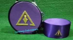 Étuis pour chapeau Fez de qualité supérieure, faits à la main, brodés, en cuir uni, carrés, Royal Select Master Crown Cases, LUMINARY EMBROIDERERS - Product Image 2