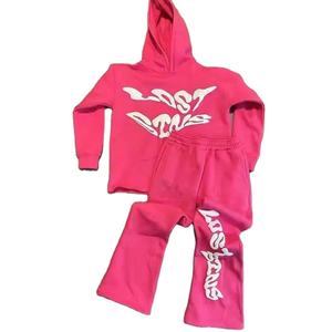 Pantalones Deportivos Holgados y Transpirables de Invierno, Personalizados, con Estampado Personalizado, 100% Algodón, Felpa, Conjuntos Deportivos para Hombre - Product Image 2