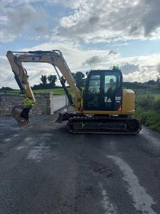 2018 pour pelle Cat 308E Top Condition 2 seaux canalisés pour disjoncteur rotatif Grab acier pistes blocs en caoutchouc moteur engrenage - Product Image 6