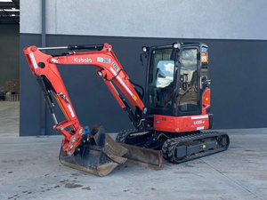 U35-4 Kubota <b>Mini</b> Compact Crawler Excavators with Rotating <b>Drill</b> Head Enclosed Cab for Farm Landscaping Construction U35-4 cab - Product Image 2