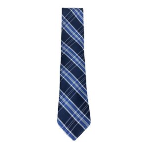 For Tommy for Hilfiger Men's Vincent Navy Regular Size Plaid <b>Tie</b> Embroidered Floral Pattern in Woven <b>Polyester</b> - Product Image 3