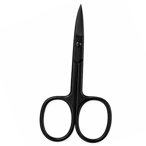 Tijeras para Cutículas de Acero Inoxidable Negro, Hoja Recta, Alta Calidad, Precisión, Herramienta de Manicura Profesional - Product Image 1