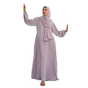 Abaya musulmane à la mode, robe de prière en deux pièces, vêtements islamiques amples à manches longues pour femmes, robe de Dubaï, robe saoudienne, robe turque - Product Image 1