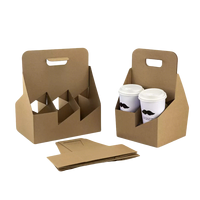 Caja de Papel Impresa Personalizada con Asa para Comida y Bebidas para Llevar, Empaque para Comida Rápida, Café, Té con Leche, Caja de Regalo