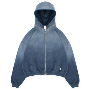 Sweat à capuche pour homme en coton lourd surdimensionné, style streetwear vintage, lavage à l'acide, broderie personnalisée - Product Image 5