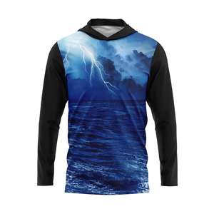 Venta al por mayor personalizado Anti-Uv UPF 50 Impresión digital antibacteriano transpirable 100% poliéster ropa de Pesca y Caza - Product Image 2