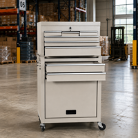 Chariot à outils industriel à 8 tiroirs en SPCC avec roulettes verrouillables et poignée ergonomique, personnalisable OEM pour le rangement d'équipements de garage