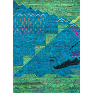 Alfombra de Lana Anudada a Mano Manchaha Ivory con Patrón Geométrico para Sala de Estar, Alfombra Rectangular para Adolescentes, Alfombra 3D para Pasillo - Le-127 de Jaipur - Product Image 1