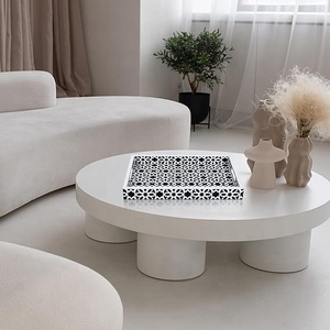 Plateau de service rectangulaire fait à la main motif marocain plaque d'incrustation d'os en plastique céramique bois de taille personnalisée pour un usage domestique - Product Image 2