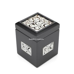 Nueva llegada Venta caliente Suministro de fábrica Negro MDF Soportes de incienso de madera Aromaterapia de madera Quemadores de incienso creativos - Product Image 1