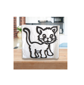 Eco-friendly Metal Napkin Stand <b>Cat</b> Animal Design Tableware Decorate for Table New Napkin Organizer Modern Design - Product Image 1