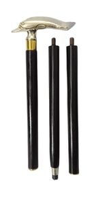 Bastón telescópico plegable ajustable náutico estilo antiguo latón bastón de madera para hombres mujeres regalo para Walker Rollator - Product Image 2