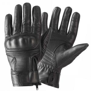 Vintage CE Premium Leather Cruiser Motorbike Glove Black Motorcycle Auto Racing Wear Genuine Leather Gloves For Men - Product Image 1