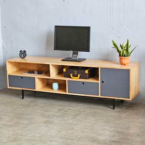 ตู้วางทีวีไม้ยางพาราสไตล์ร่วมสมัย Ministral สำหรับห้องนั่งเล่น ขนาด 180x40x53 ซม. รุ่น KTV68053 เหมาะสำหรับบ้านสไตล์ฟาร์มเฮาส์และตู้วางทีวี - Product Image 6