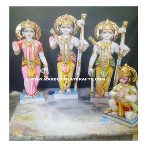 Statue en marbre, position debout du dieu de Ram, Darbar - Product Image 1