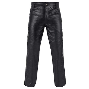 Pantalones de Cuero PU para Hombre, Diseño Personalizado, Negros, Ajustados, Casuales, Elásticos, de Motociclista, Cuero Sintético, Servicio OEM Disponible - Product Image 4