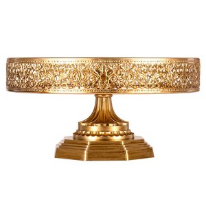 AK laiton Design attrayant forme ronde support à gâteau en métal support à gâteau de haute qualité pour café/fête - Product Image 5