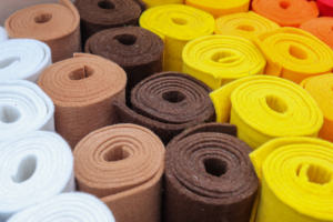 High Quality Nonwoven Polyester Felt Sheets, Stiff Polyester PET Needle <b>Punched</b> Fabric - Product Image 3