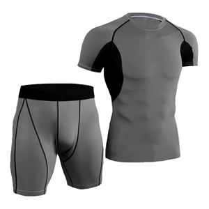 Conjunto de Camiseta y Pantalones Cortos Deportivos Transpirables de Secado Rápido para Hombre, Talla Grande, Personalizable para Verano - Product Image 5
