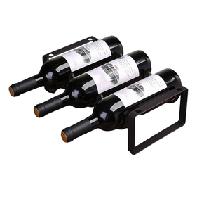 Soporte de botella de vino de metal de diseñador de calidad admirable soporte decorativo para botella de vino Caddy soporte de metal diseño de lujo - Product Image 2