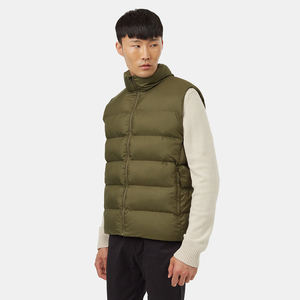 Gilet matelassé d'hiver léger et chaud personnalisé OEM pour hommes Style décontracté avec fermeture éclair et respirant grande taille gilet décontracté - Product Image 3