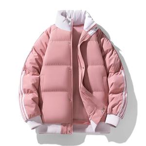 Femmes Vintage automne et hiver chaud doudoune col haut col montant toile coton rembourré manteau avec fermeture éclair conception - Product Image 3