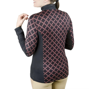 Vente en gros Chemises équestres de haute qualité Hauts d'équitation à demi fermeture éclair pour femmes Couches de base pour dames Vêtements pour courses de chevaux - Product Image 2