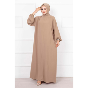 ฮิญาบผ้าคลุมไหล่ชุดสวดมนต์สีเบจ - Product Image 1