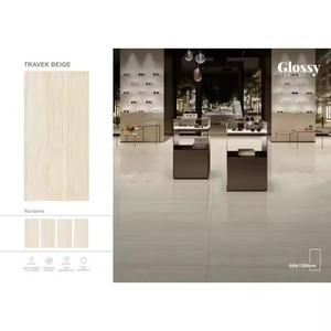 กระเบื้องเซรามิคหินอ่อนสีเทาเทาขนาด600x1200มม. แผ่นกระเบื้องรถไฟใต้ดินพอร์ซเลนสำหรับผนังห้องน้ำและพื้น - Product Image 5