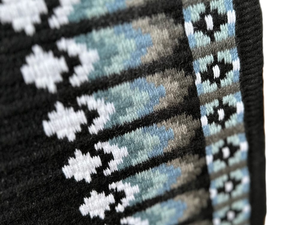 Manta contorneada Navajo Western Show Almohadillas de sillín de lana multicolor telar suave - Product Image 4