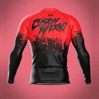 Rash Guard à manches longues personnalisé fabricant Plus Size Sublimation Rush Guard pour hommes Sublimation Rash Guard