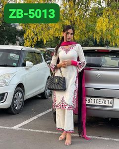 Nuevo diseñador Party Wear Top DE TRABAJO bordado con Dupatta Set Salwar Kameez Set Kurti Pant Set Venta al por mayor Ropa étnica - Product Image 2