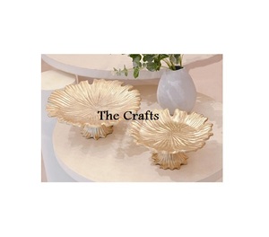 Ensemble de 2 supports à gâteau en aluminium de qualité supérieure, différentes tailles, couleur or - Product Image 1