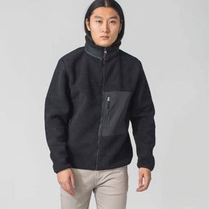 Veste polaire Sherpa à glissière intégrale de haute qualité-Vêtements d'extérieur chauds et confortables avec fermeture éclair-Idéal pour l'hiver et les vêtements décontractés - Product Image 1