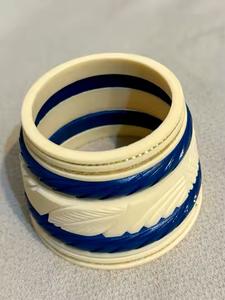 Brazalete de Perlas de Resina Multicolor Hecho a Mano para Mujer, Elegante y Moderno, con Diamantes de Resina, Color Naranja Natural, Accesorio de Moda para Aniversarios - Product Image 6