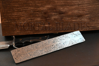 Billet d'acier damas personnalisé fait à la main de haute qualité vierge pour la fabrication de couteaux couteau vierge à lame fixe