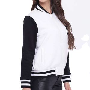 Veste universitaire personnalisée pour femmes style baseball veste Letterman du lycée veste blouson aviateur court OEM ODM pour femmes de haute qualité - Product Image 4