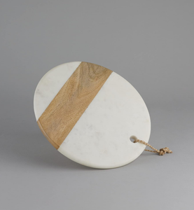 Tabla de cortar de madera y mármol redonda de diseño Popular, utensilios de cocina para el hogar, verduras, frutas, pizza, carne, queso, tabla de cortar - Product Image 2